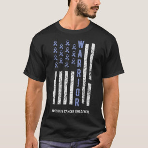 戦士ライトブルーリボン前立腺がん待ち受け Tシャツ