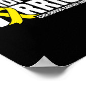 戦士リボン小児癌のメンズグランドパ ポスター (角)