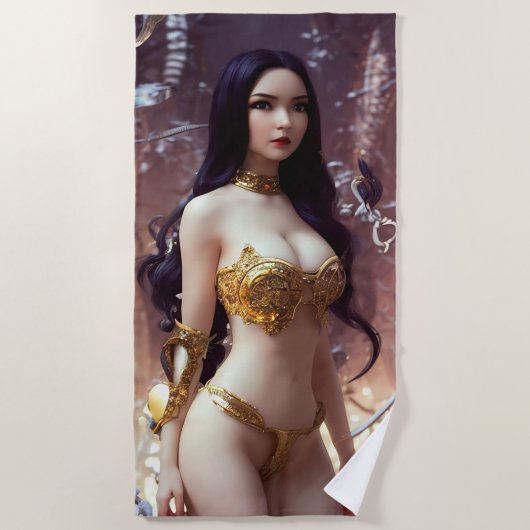 戦士ヴァンパイクイーンビーチタオル ビーチタオル (正面)