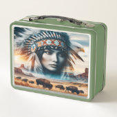 戦士威厳のあるの夕日 メタルランチボックス (裏面)