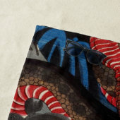 戦士日本の大蛇 ビーチタオル (インサイチュ)