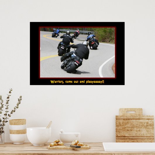 戦士来出出て遊び!!! ポスター (キッチン)