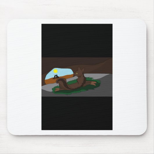 戦士猫 マウスパッド (正面)