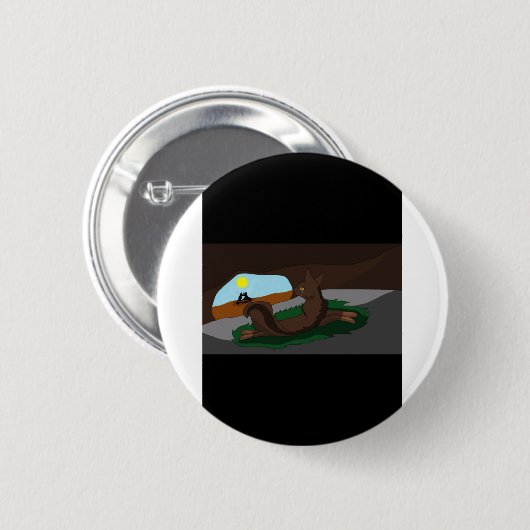 戦士猫 缶バッジ (正面&裏面)