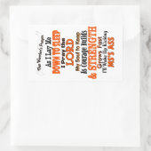 戦士祈りの言葉MS 長方形シール (バッグ)