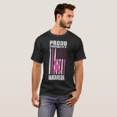 戦士誇りを持ったの夫ががん乳と闘う Tシャツ (正面フル)