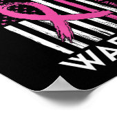 戦士誇りを持った乳がん認識度の夫 ポスター (角)