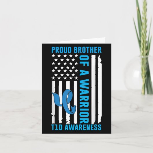 戦士誇りを持ったT1d糖尿病認識度の兄弟 カード (正面)