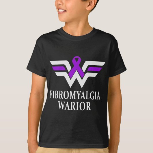 戦士認識度紫リボンギフト1 Tシャツ (正面)