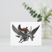 戦士飛んでいる ポストカード (スタンド正面)