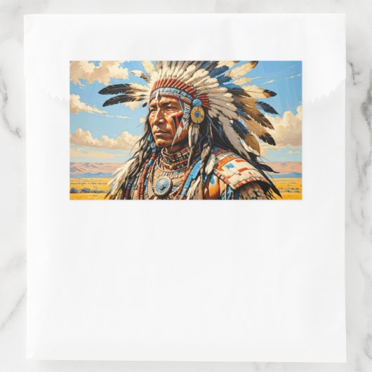 戦士10 長方形シール (バッグ)