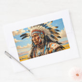 戦士10 長方形シール (封筒)