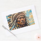 戦士11 長方形シール (封筒)