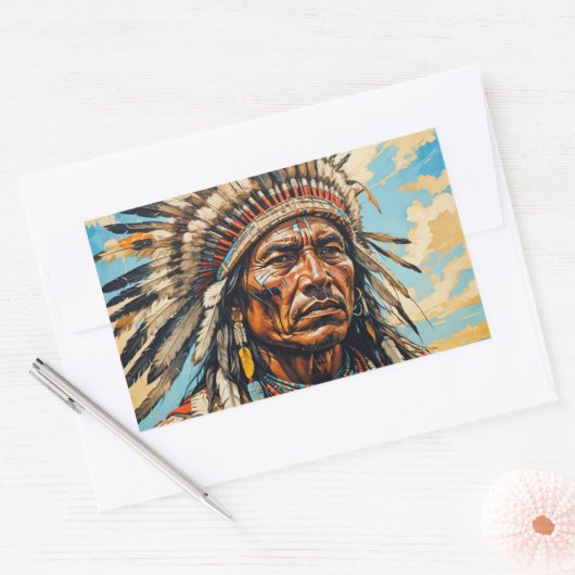 戦士11 長方形シール (封筒)