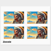 戦士6 長方形シール (シート)