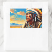 戦士6 長方形シール (バッグ)