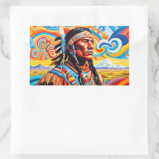 戦士7 長方形シール (バッグ)