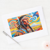 戦士7 長方形シール (封筒)