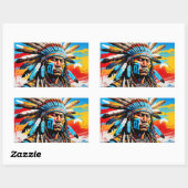 戦士8 長方形シール (シート)