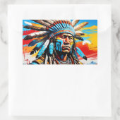 戦士8 長方形シール (バッグ)