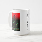 戦士 コーヒーマグカップ (正面左)