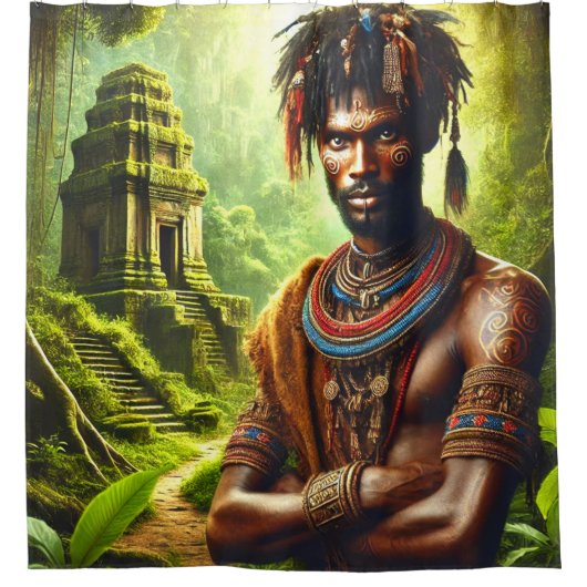 戦士 シャワーカーテン (正面)