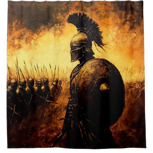 戦士 シャワーカーテン (正面)