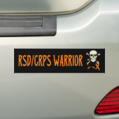 戦士/スカル...RSD/CRPS バンパーステッカー (車上)