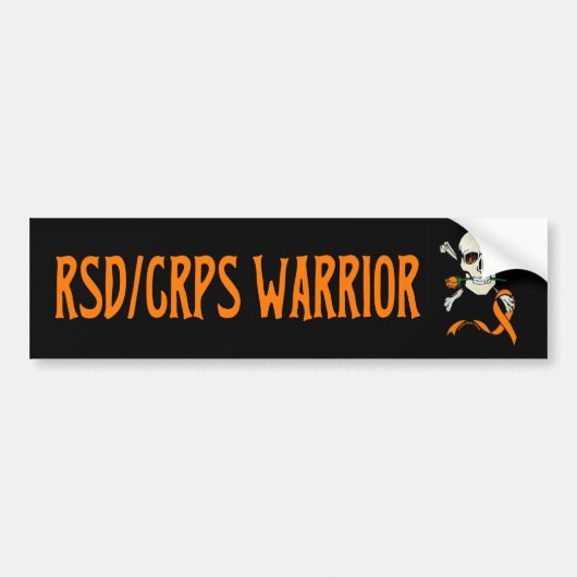戦士/スカル...RSD/CRPS バンパーステッカー (正面)