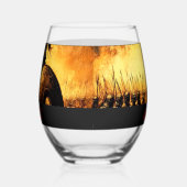 戦士 ステムなしワイングラス (右)