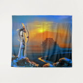 戦士 タペストリー (正面(横))