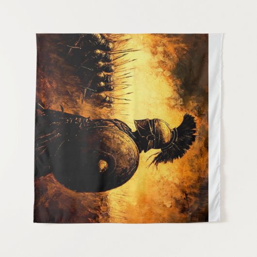 戦士 タペストリー (正面(横))