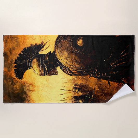 戦士 ビーチタオル (正面)