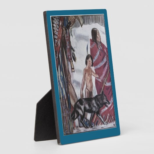 「戦士」 フォトプラーク (側面)