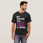 戦士/ブロック/姉妹…乳がん Tシャツ (正面フル)
