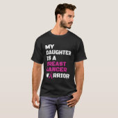 戦士/ブロック/娘…乳がん Tシャツ (正面フル)