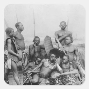 戦士、ベルギー領コンゴ1894年 スクエアシール