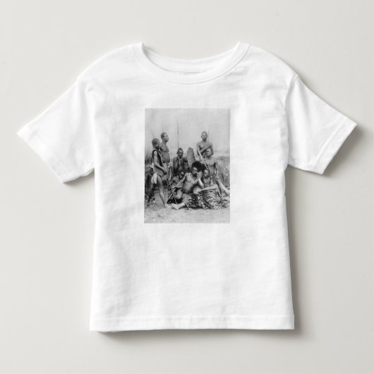 戦士、ベルギー領コンゴ1894年 トドラーTシャツ (正面)