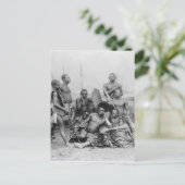 戦士、ベルギー領コンゴ、1894 ポストカード (スタンド正面)