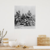 戦士,ベルギー・コンゴ, 1894 ポスター (キッチン)