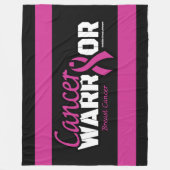 戦士…乳がん フリースブランケット (正面)