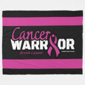 戦士…乳がん フリースブランケット (正面(横))