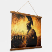戦士 吊り下げ型タペストリー (傾斜あり)