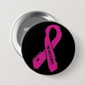 戦士/引き裂かれたリボン…乳癌 缶バッジ (正面&裏面)