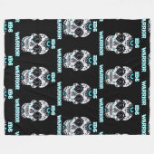 戦士/砂糖スカル...EDSフリースブランケット フリースブランケット (正面(横))