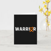 戦士 腎臓がん ファイター ラブ ハート オレンジ リボン カード (黄色い花)