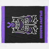 戦士/部族…てんかん フリースブランケット (正面(横))