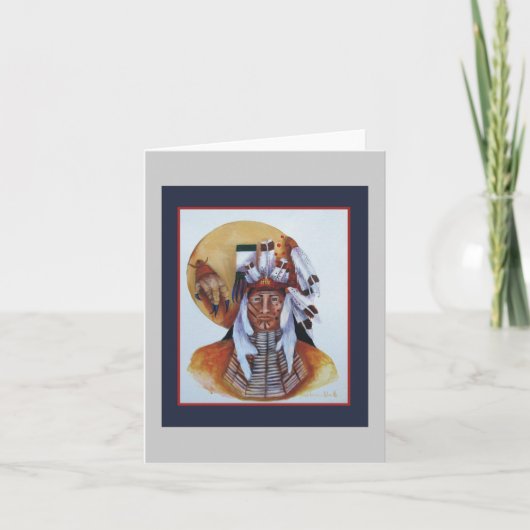 戦士#1、ノートカード カード (正面)