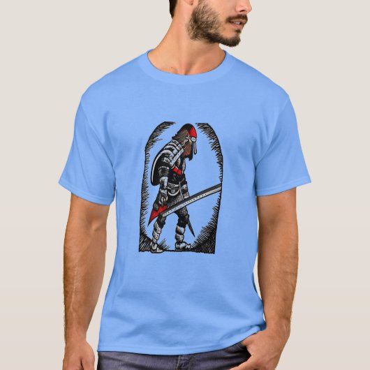 戦士 | AI Art Tシャツ (正面)