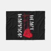 戦士Chd認識度現先天性ハートDis フリースブランケット (正面(横))